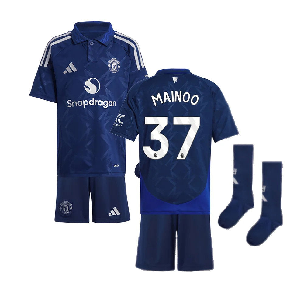 2024-2025 Man Utd Away Mini Kit (Mainoo 37)_0