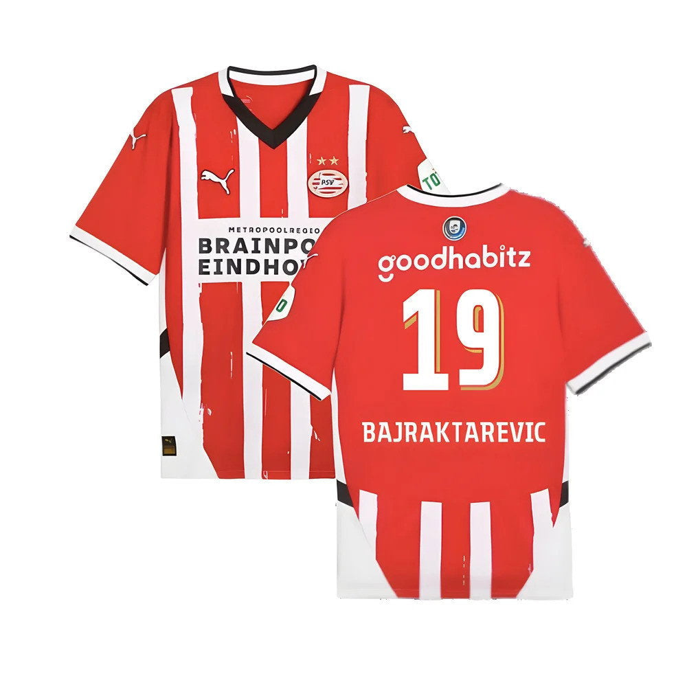 2024-2025 PSV Eindhoven Home Shirt (Bajraktarevic 19)_0