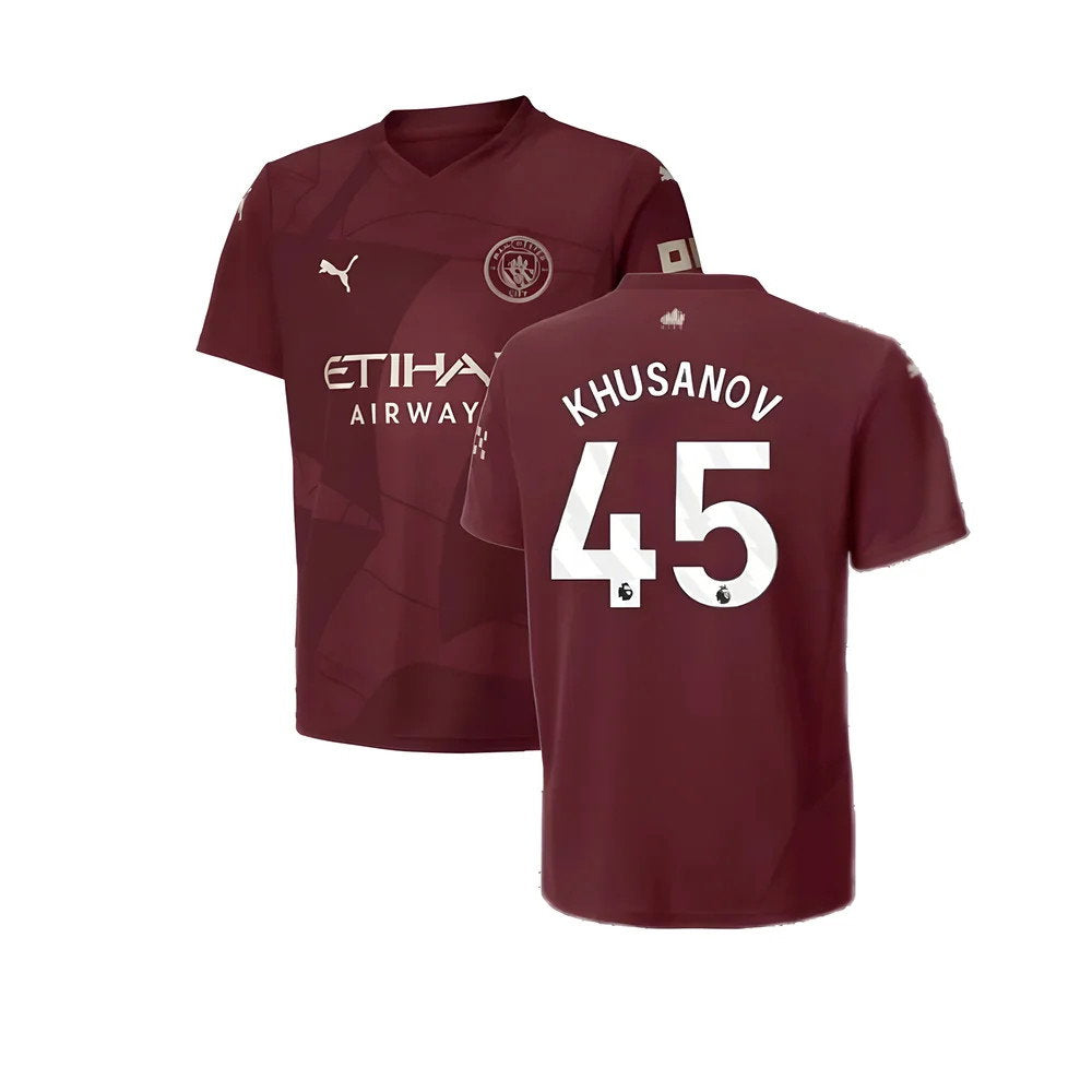 2024-2025 Man City Third Shirt (Kids) (Khusanov 45)_0
