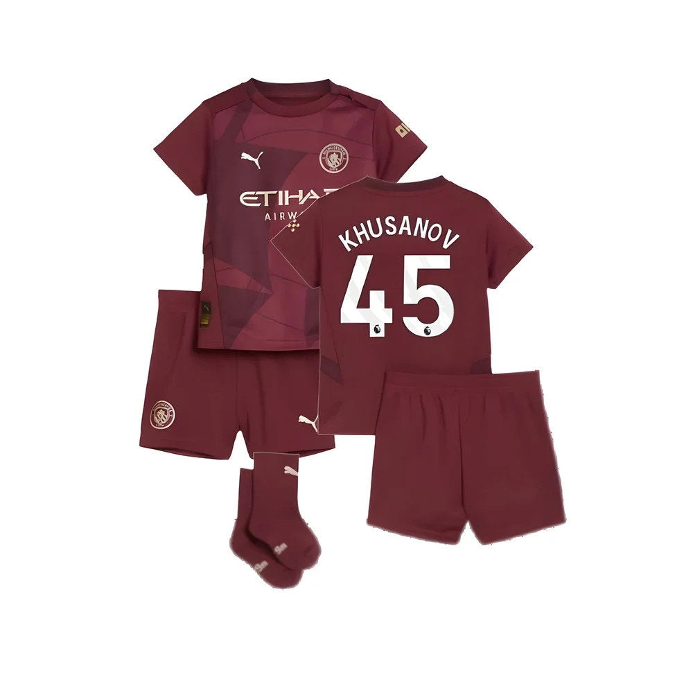2024-2025 Man City Third Baby Kit (Khusanov 45)_0