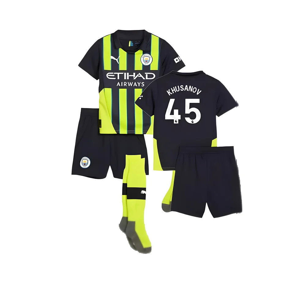 2024-2025 Man City Away Mini Kit (Khusanov 45)_0