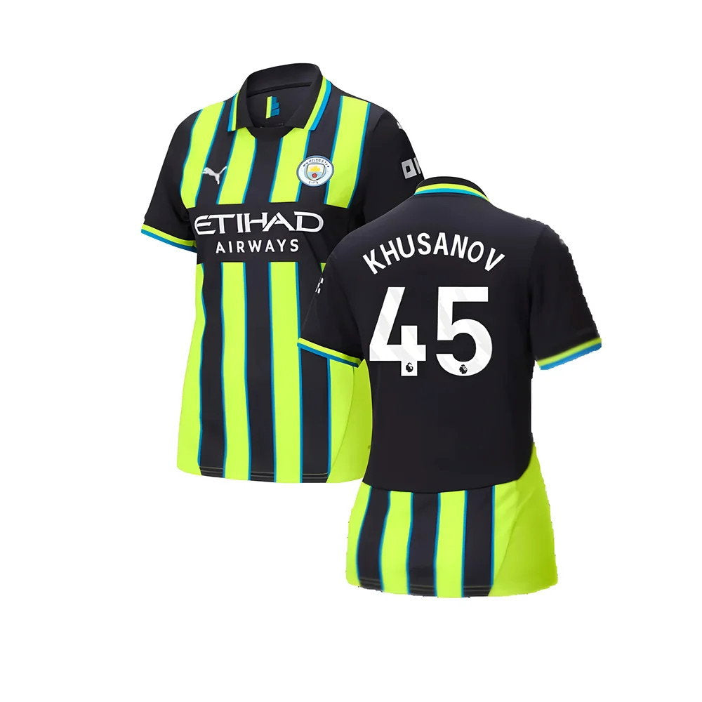 2024-2025 Man City Away Shirt (Womens) (Khusanov 45)_0