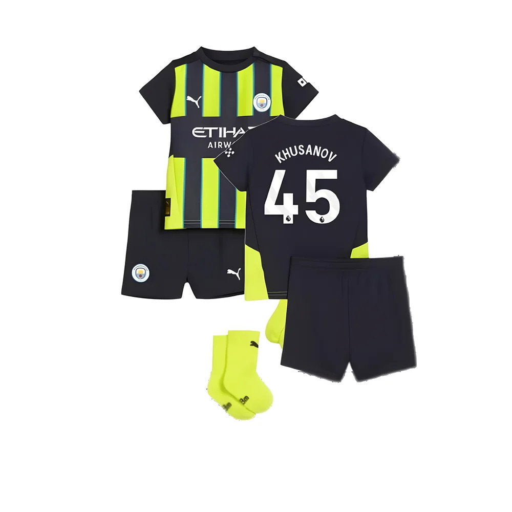 2024-2025 Man City Away Baby Kit (Khusanov 45)_0