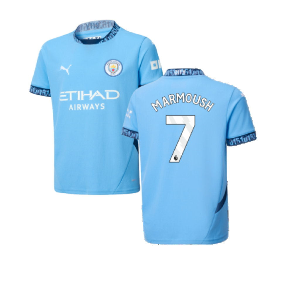 2024-2025 Man City Home Shirt (Kids) (Marmoush 7)_0