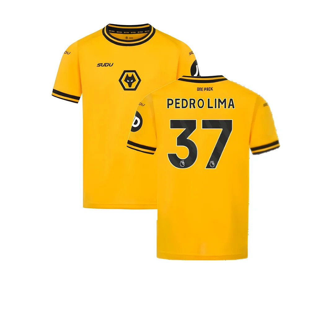 2024-2025 Wolves Home Shirt (Kids) (Pedro Lima 37)_0