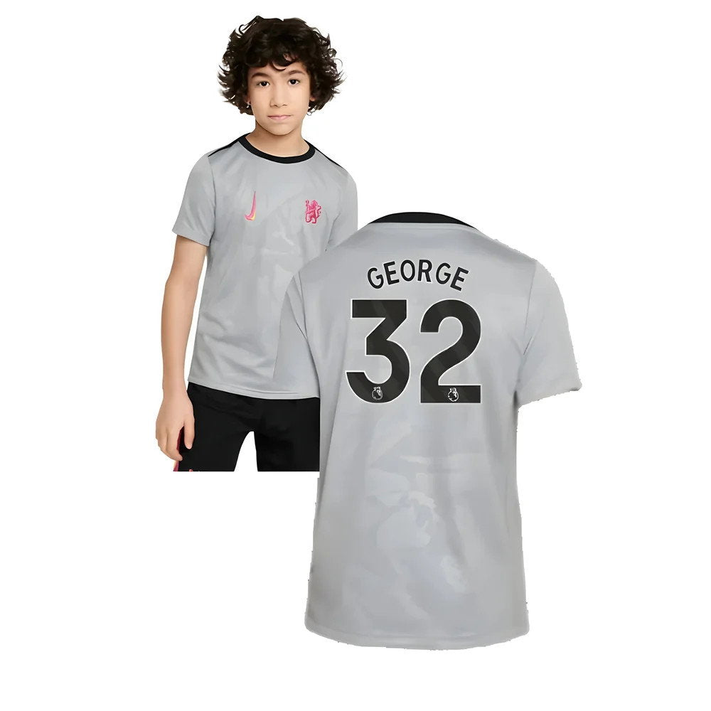 2024-2025 Chelsea Third Academy Pre-Match Shirt (Grey) - Kids (George 32)_0