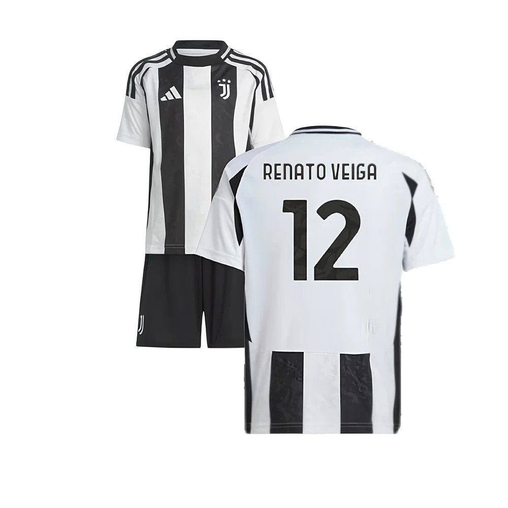2024-2025 Juventus Home Mini Kit (Renato Veiga 12)_0