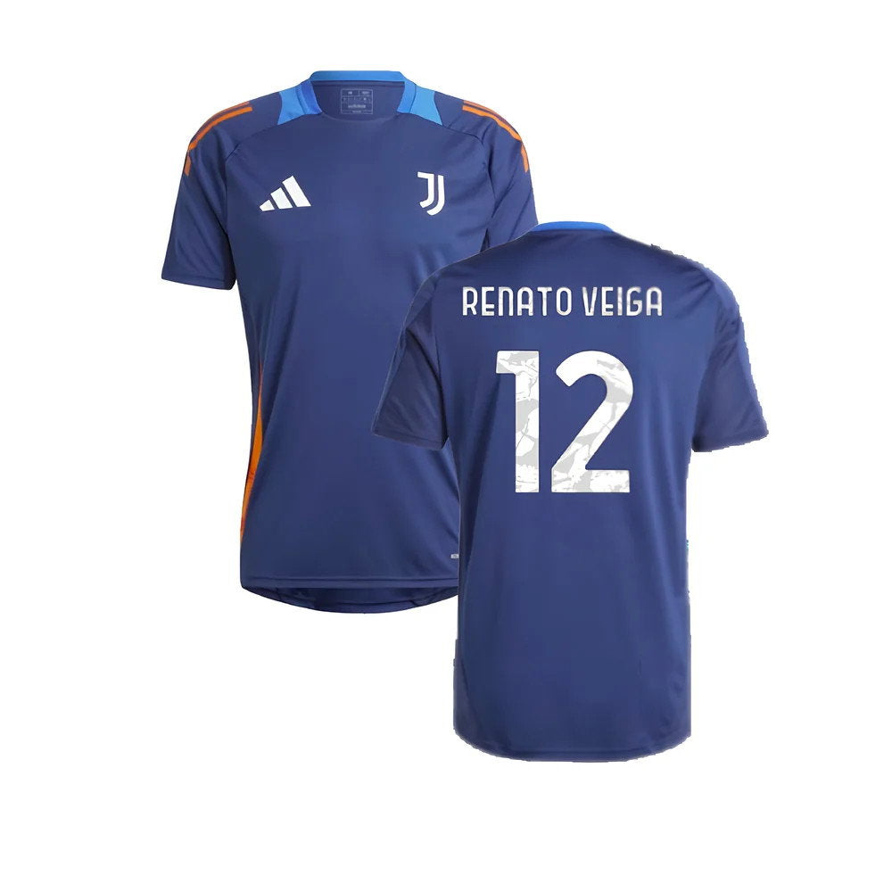 2024-2025 Juventus Training Jersey (Navy) (Renato Veiga 12)_0