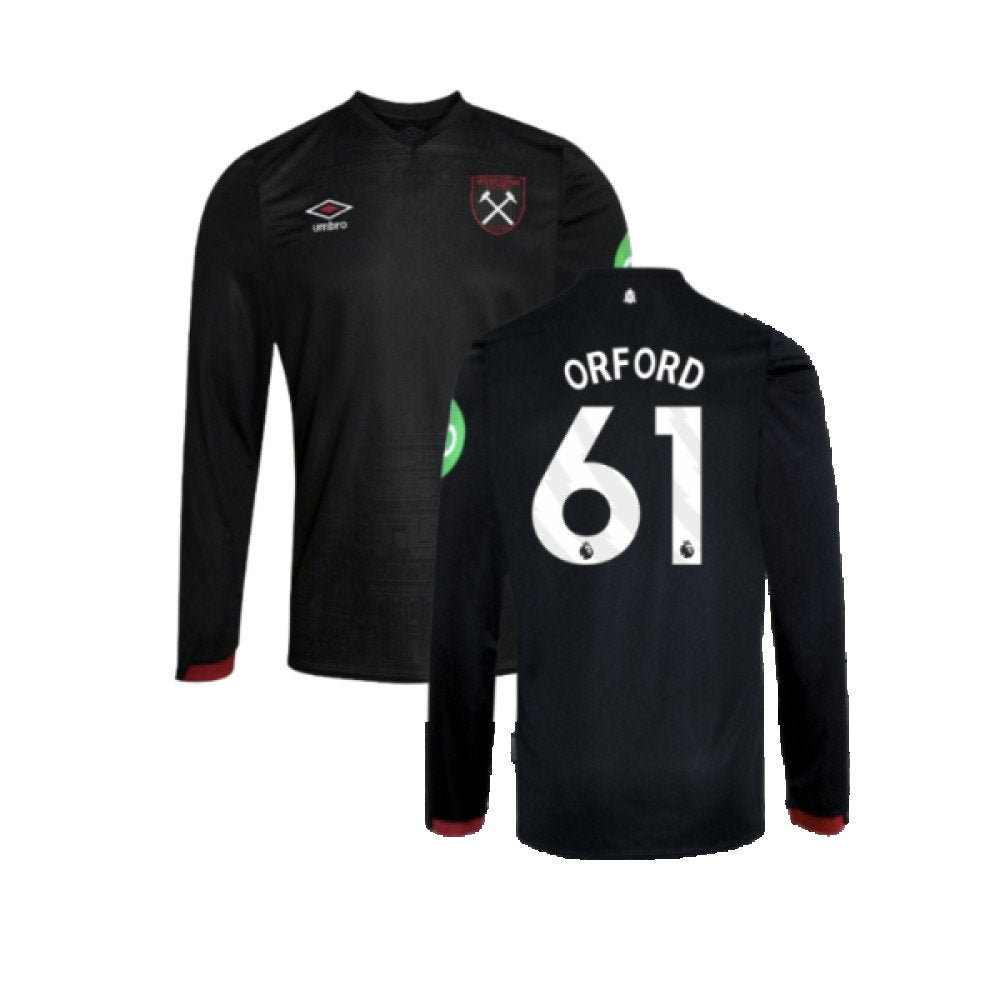 2024-2025 West Ham Long Sleeve Away Shirt (Kids) (Orford 61)_0