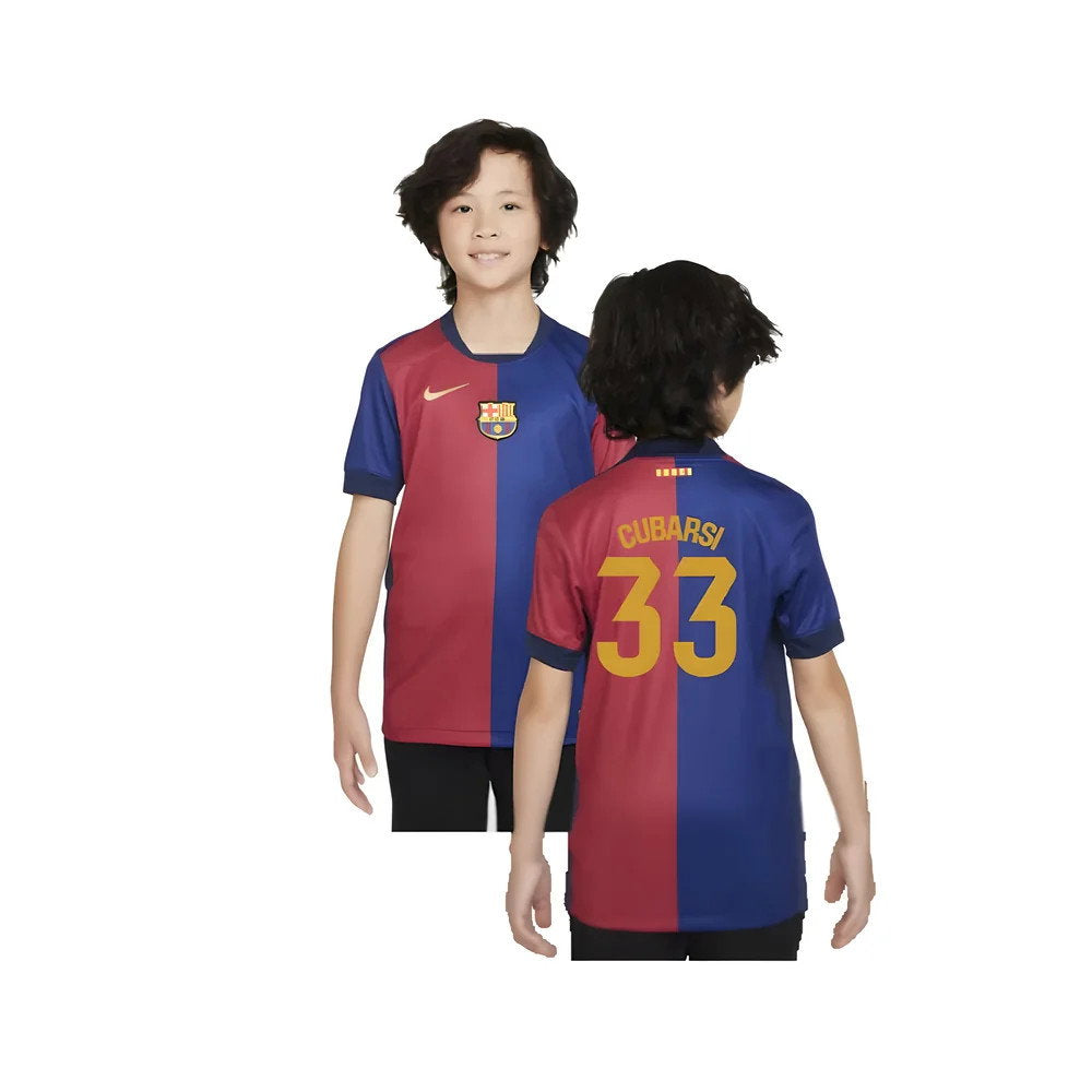 2024-2025 Barcelona Home Shirt (Sponsorless) - Kids (Cubarsi 33)_0