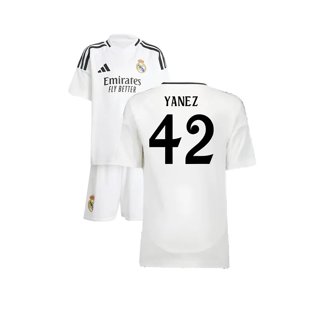 2024-2025 Real Madrid Home Mini Kit (Yanez 42)_0
