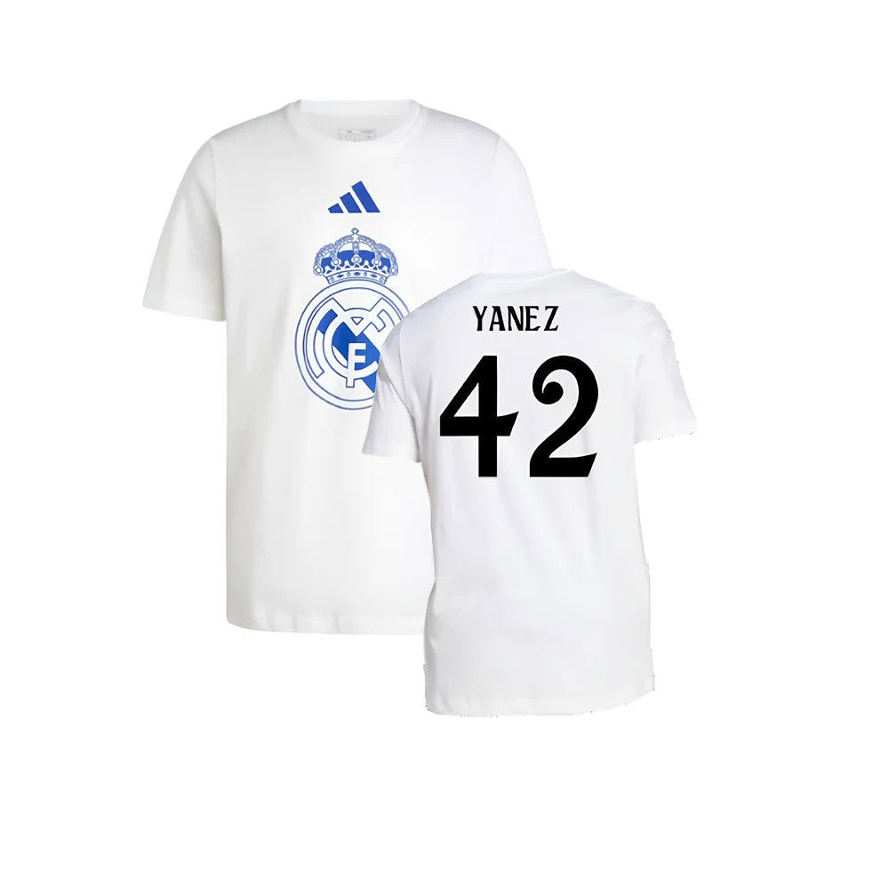 2024-2025 Real Madrid DNA Graphic Tee (White) (Yanez 42)_0