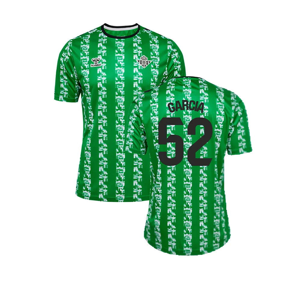 2024-2025 Real Betis Pre Game Jersey (Green) (Garcia 52)_0