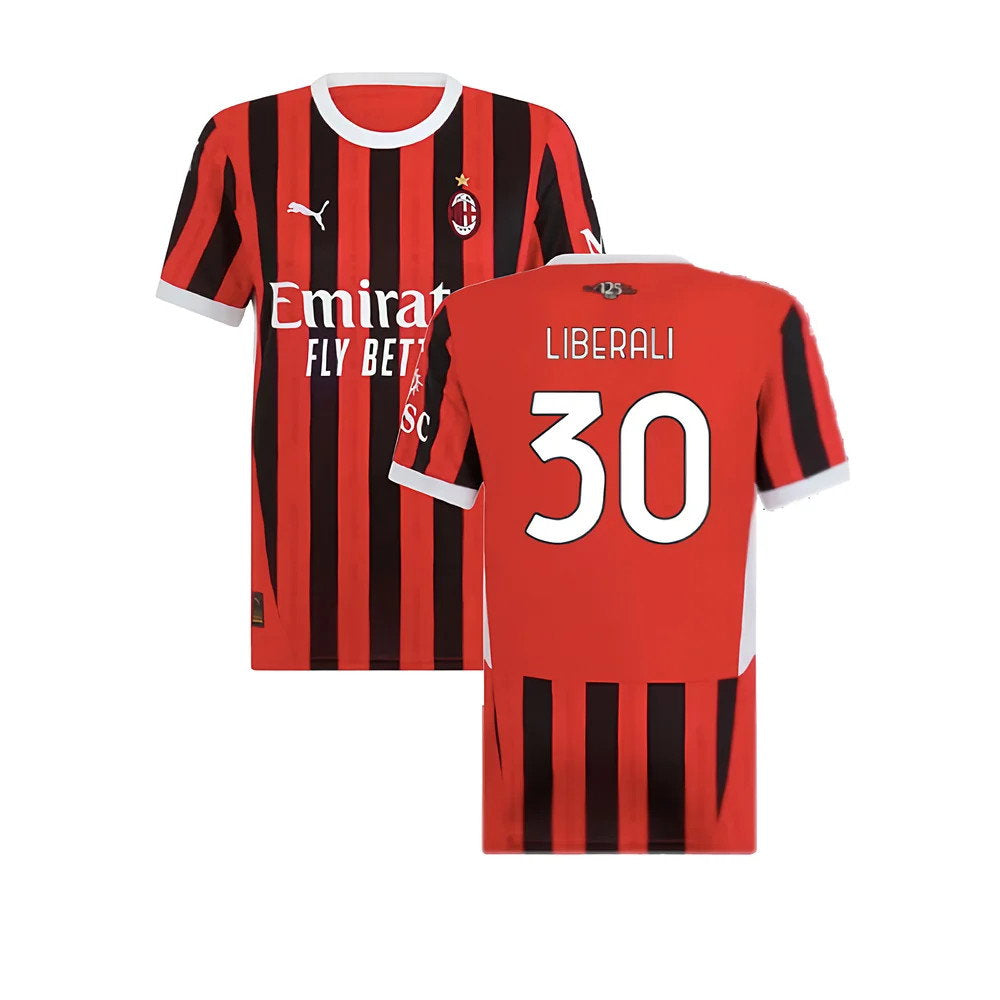 2024-2025 AC Milan Home Shirt (Womens) (Liberali 30)_0