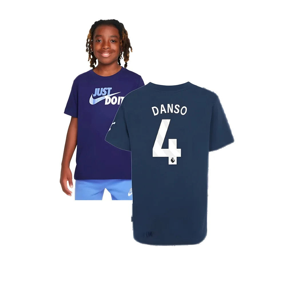 2024-2025 Tottenham Hotspur Just Do It T-Shirt (Navy) - Kids (Danso 4)_0
