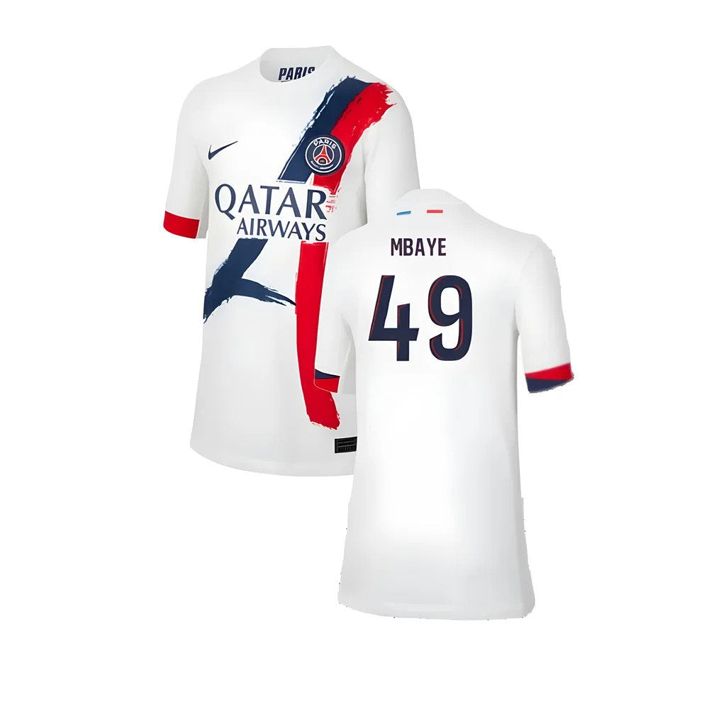 2024-2025 PSG Away Shirt (Kids) (Mbaye 49)_0