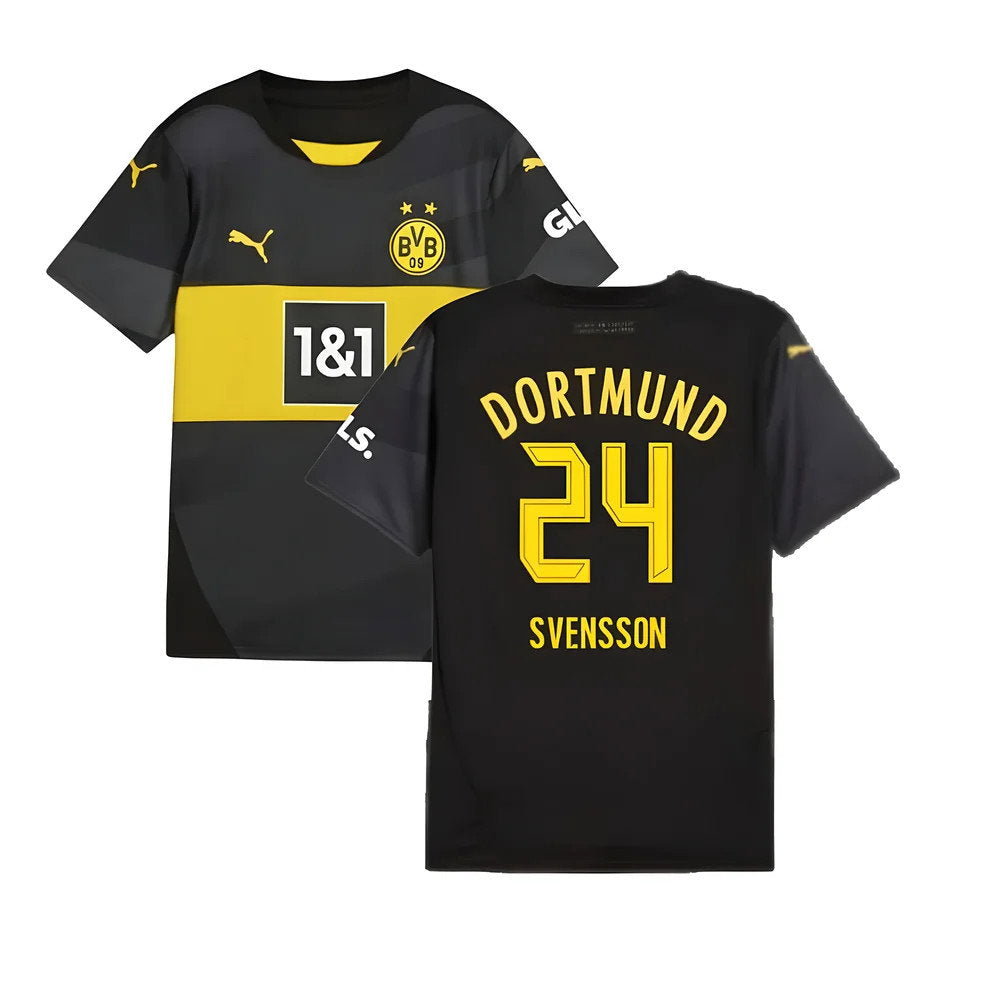 2024-2025 Borussia Dortmund Away Shirt (Kids) (Svensson 24)_0