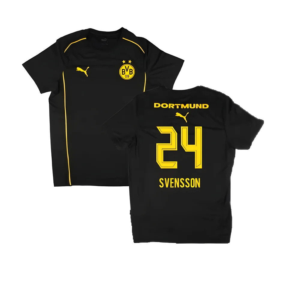 2024-2025 Borussia Dortmund Casuals Tee (Black) (Svensson 24)_0