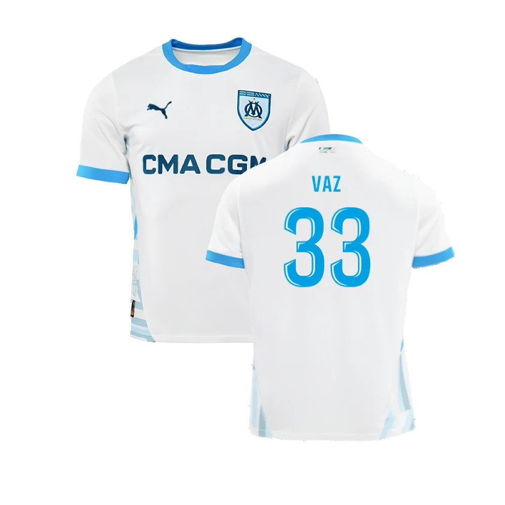 2024-2025 Marseille Home Shirt (Vaz 33)_0