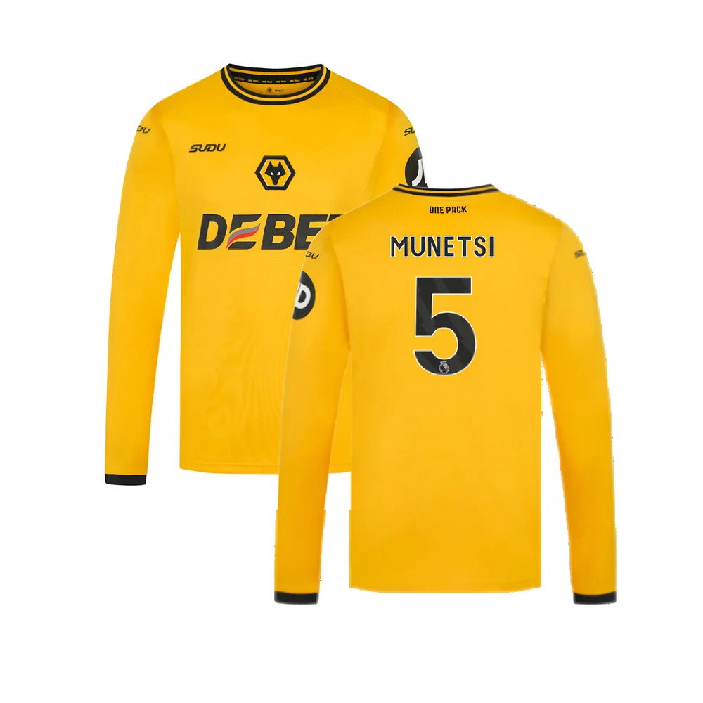 2024-2025 Wolves Long Sleeve Home Shirt (Munetsi 5)_0