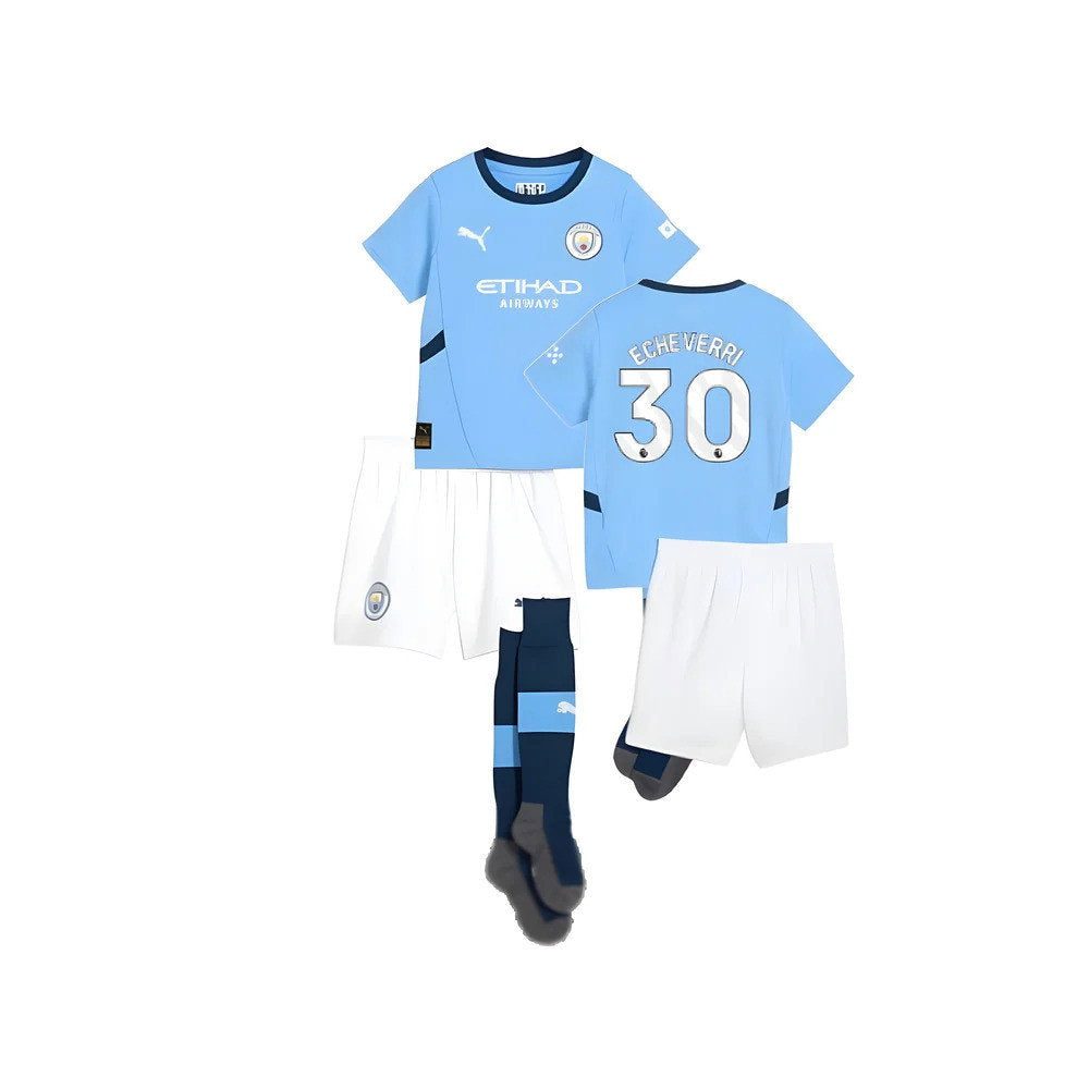 2024-2025 Man City Home Mini Kit (Echeverri 30)_0