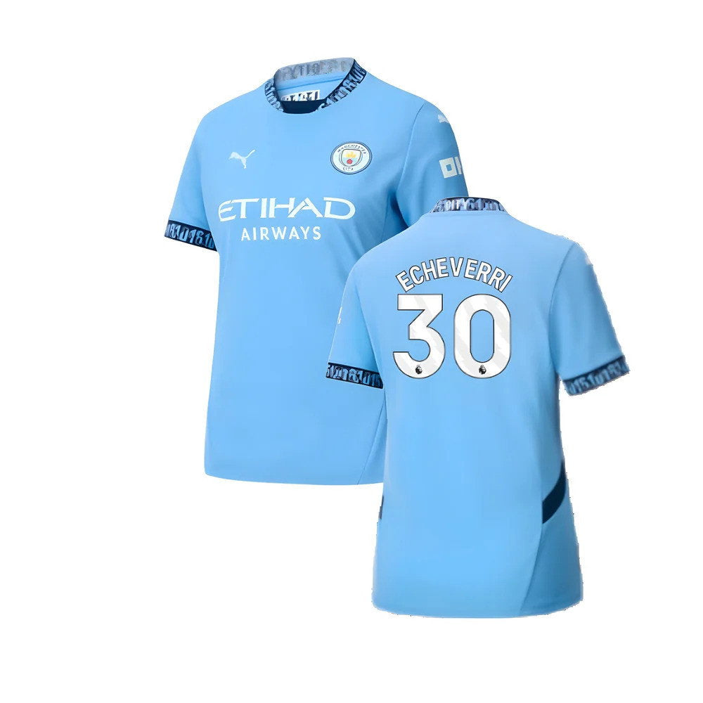 2024-2025 Man City Home Shirt (Womens) (Echeverri 30)_0