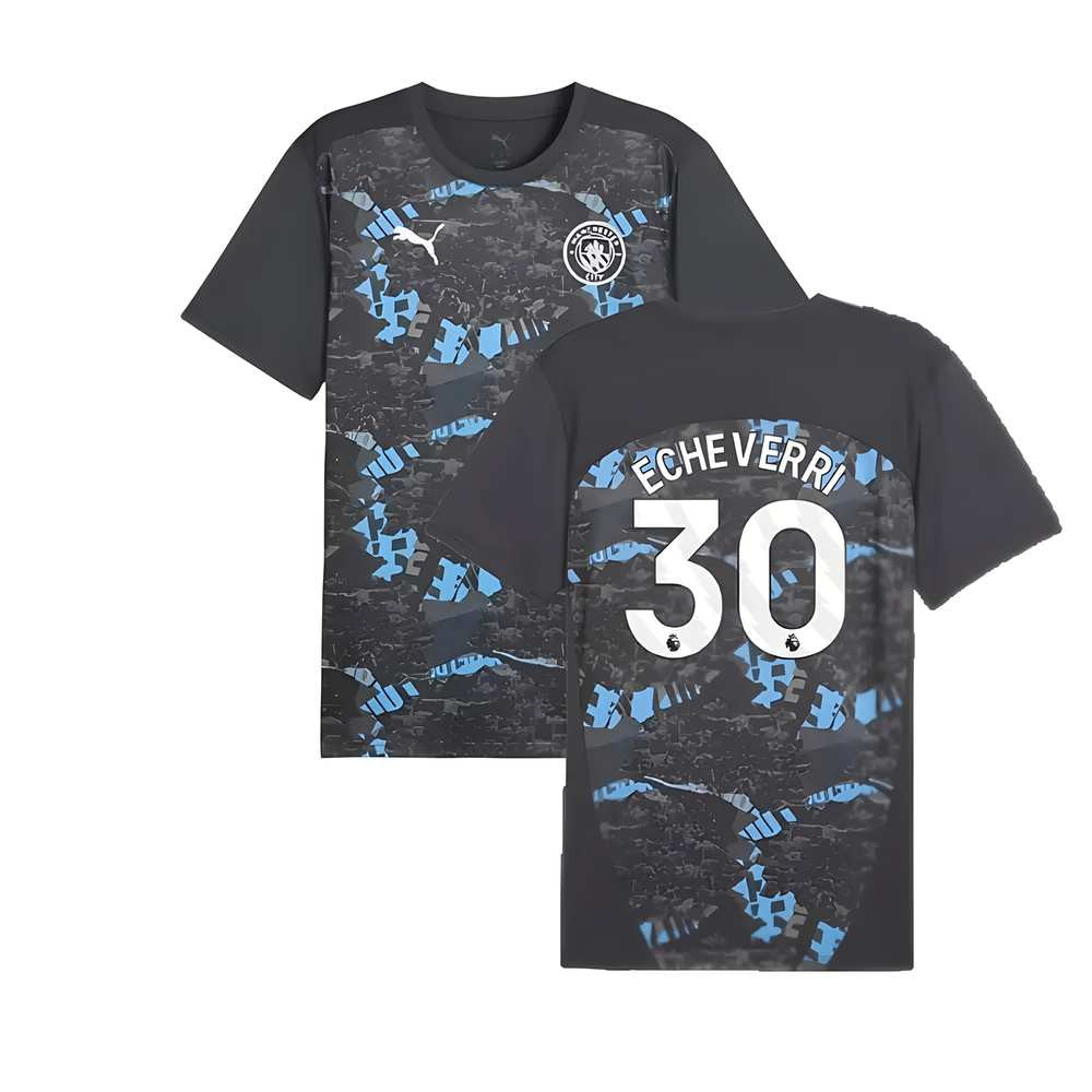 2024-2025 Man City Prematch SS Jersey (Strong Gray) (Echeverri 30)_0
