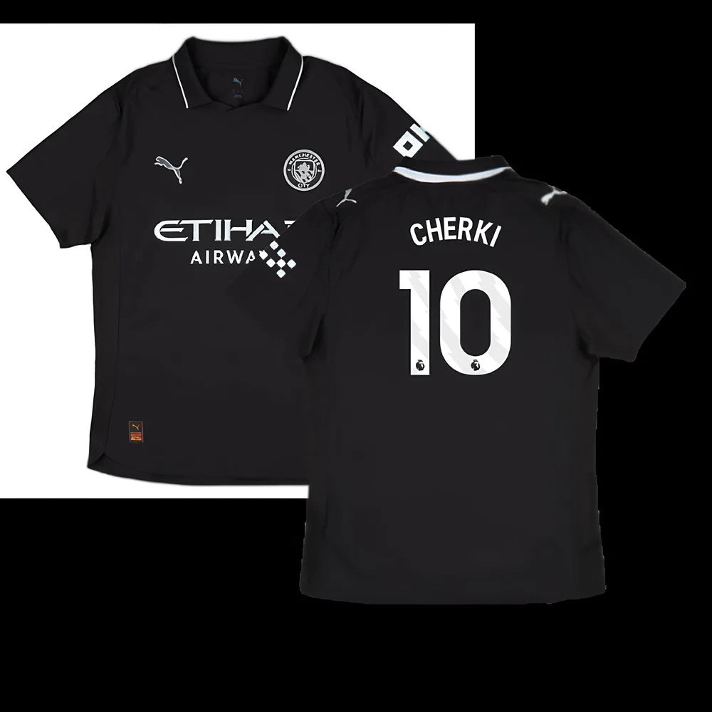 2025-2026 Man City Authentic Away Shirt (Cherki 10)_0