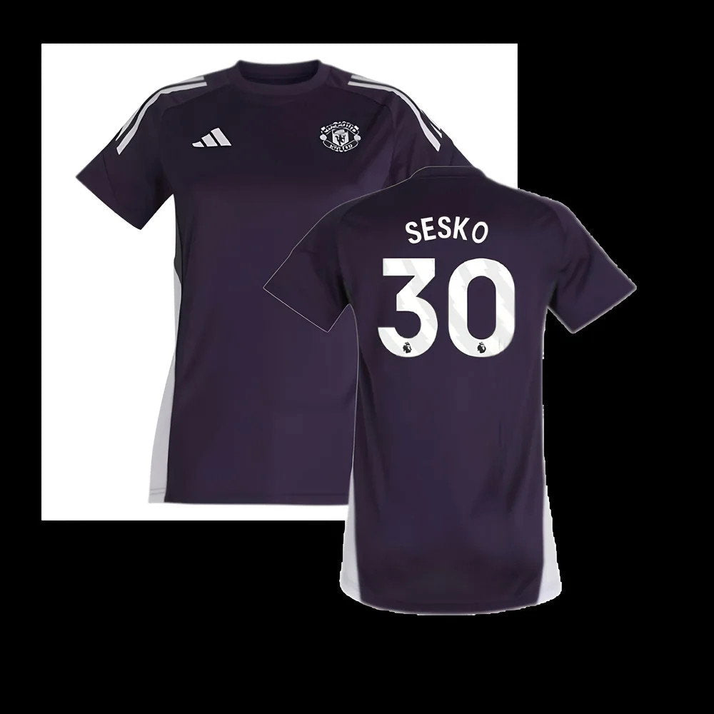 2025-2026 Man Utd Training Jersey (Aurora Plum) - Womens (Sesko 30)_0