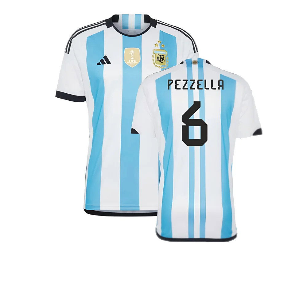 Argentina 2022 World Cup Winners Home Shirt (PEZZELLA 6)_0
