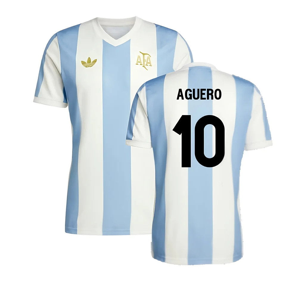 Argentina 50th Anniversary Limited Edition Shirt (AGUERO 10)_0