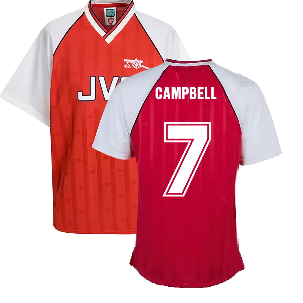 Arsenal 1988 Home Retro Football Shirt (Campbell 7)_0