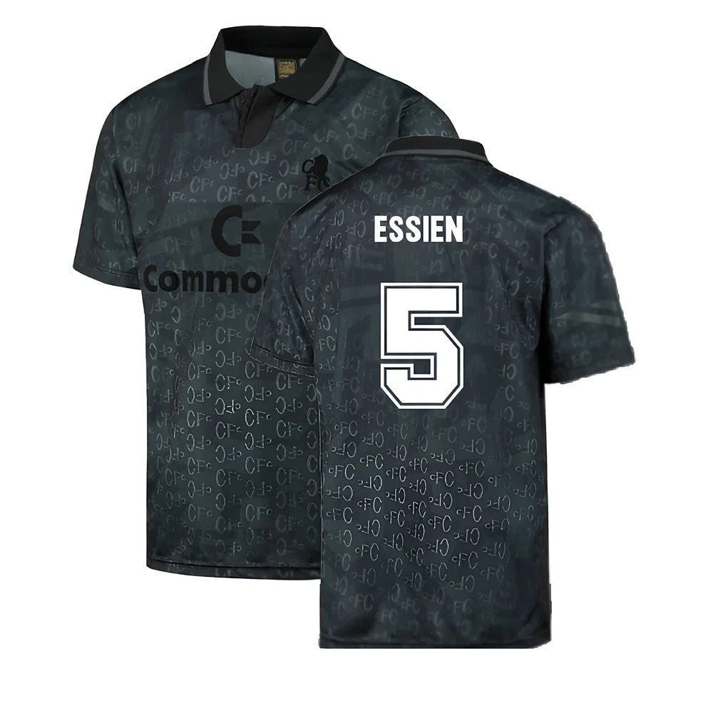 Chelsea 1992 Black Out Retro Football Shirt (Essien 5)_0
