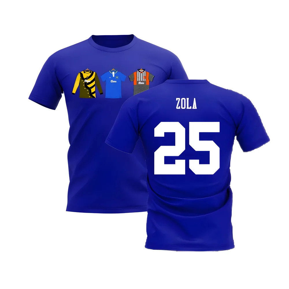 Chelsea 1995-1996 Retro Shirt T-shirts (Blue) (Zola 25)_0