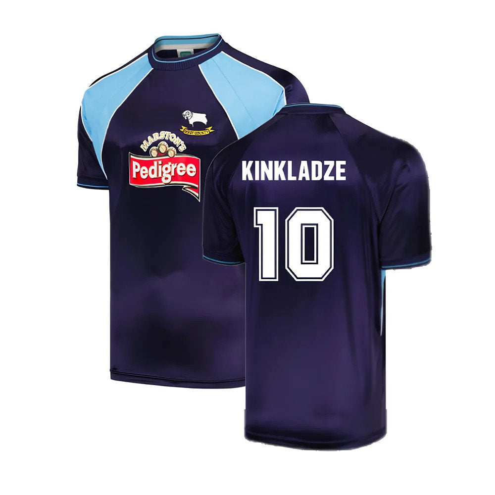 Derby County 2002 Away Retro Shirt (Kinkladze 10)_0