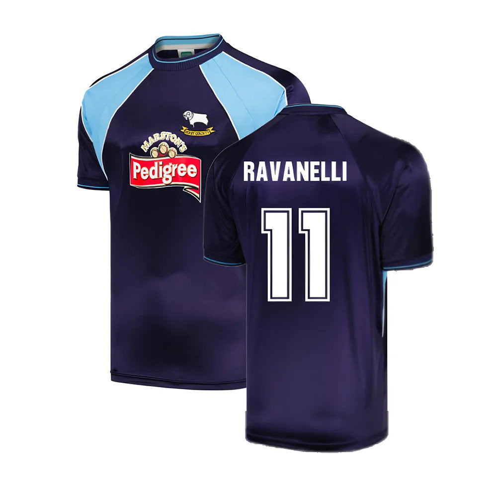 Derby County 2002 Away Retro Shirt (Ravanelli 11)_0