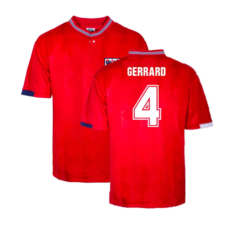 England 1989 Away Retro Shirt (Gerrard 4)_0