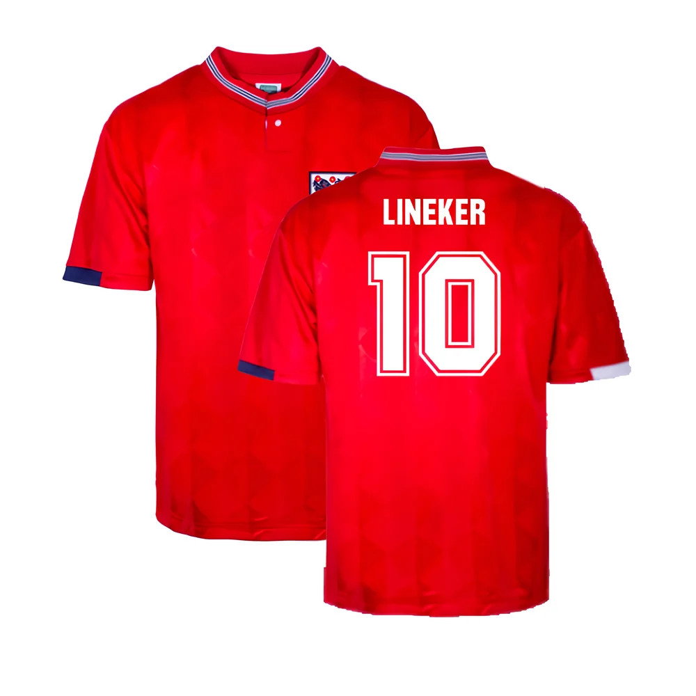 England 1989 Away Retro Shirt (Lineker 10)_0