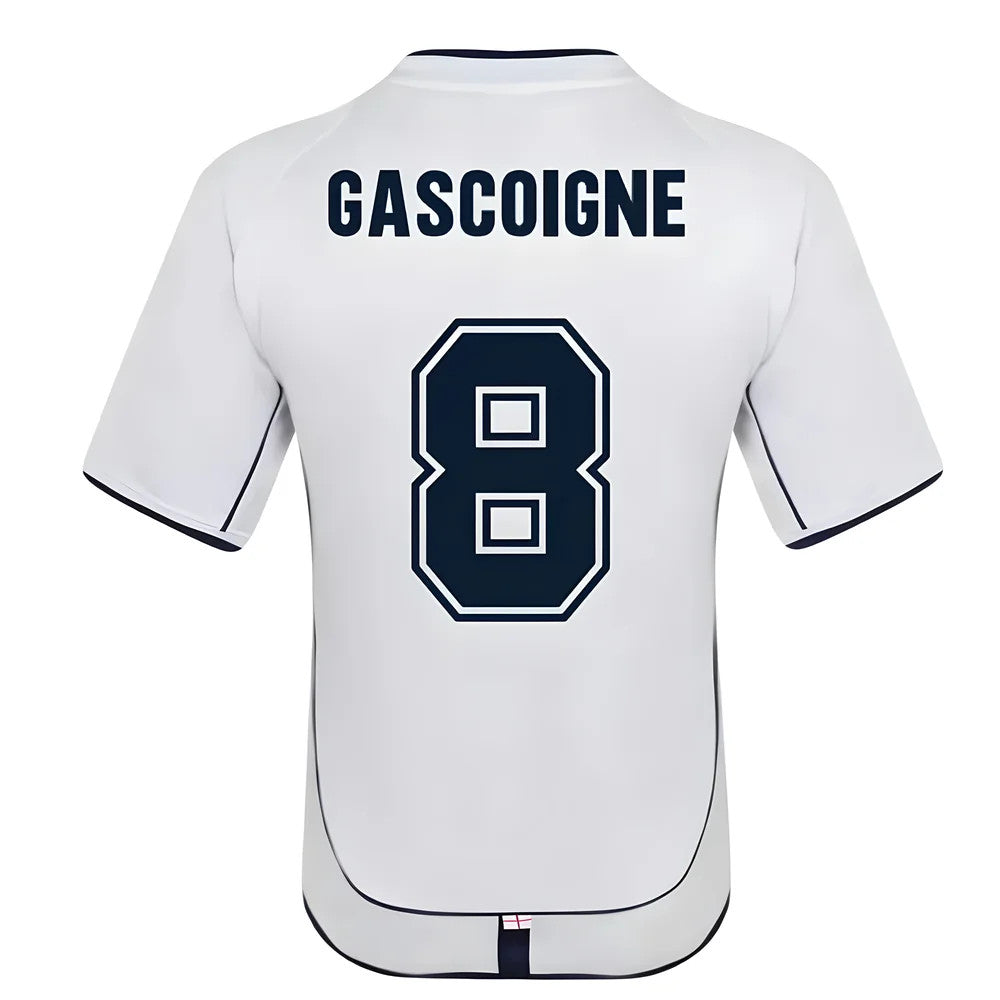 England 2002 Retro Football Shirt (GASCOIGNE 8)_0