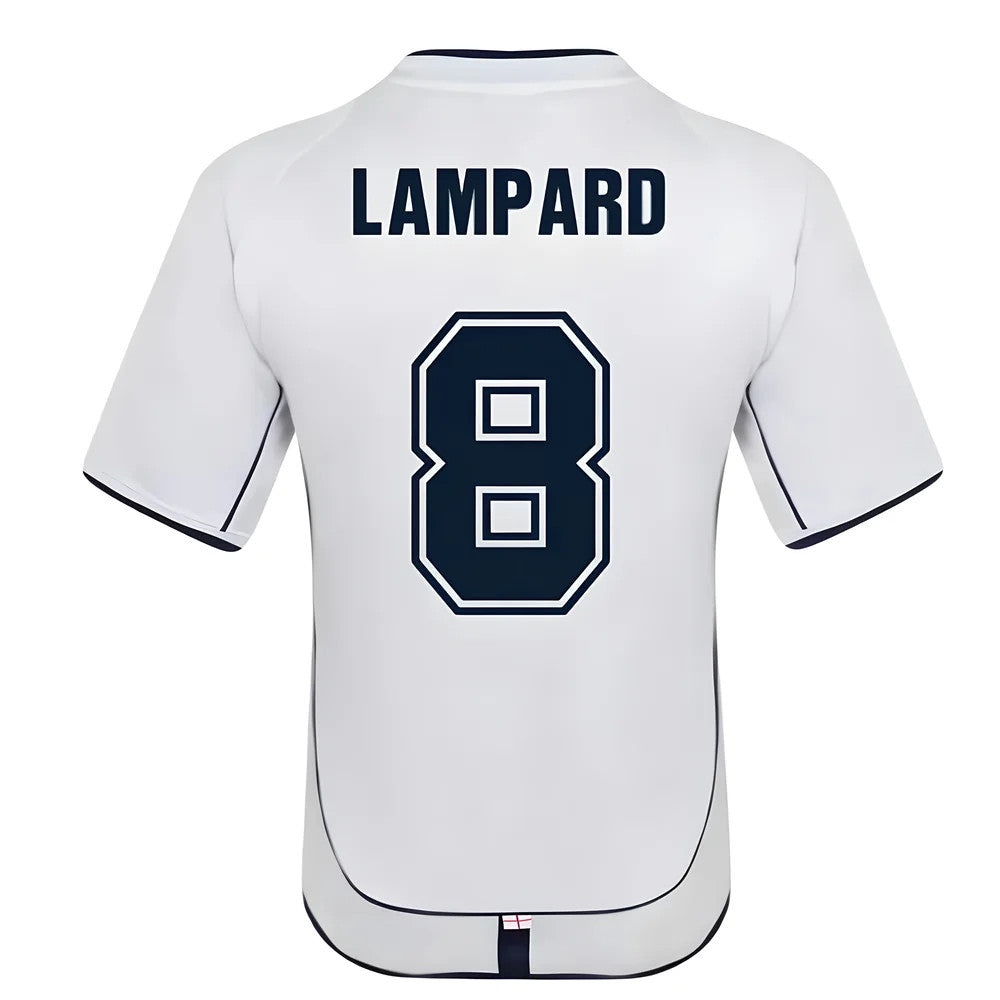 England 2002 Retro Football Shirt (LAMPARD 8)_0