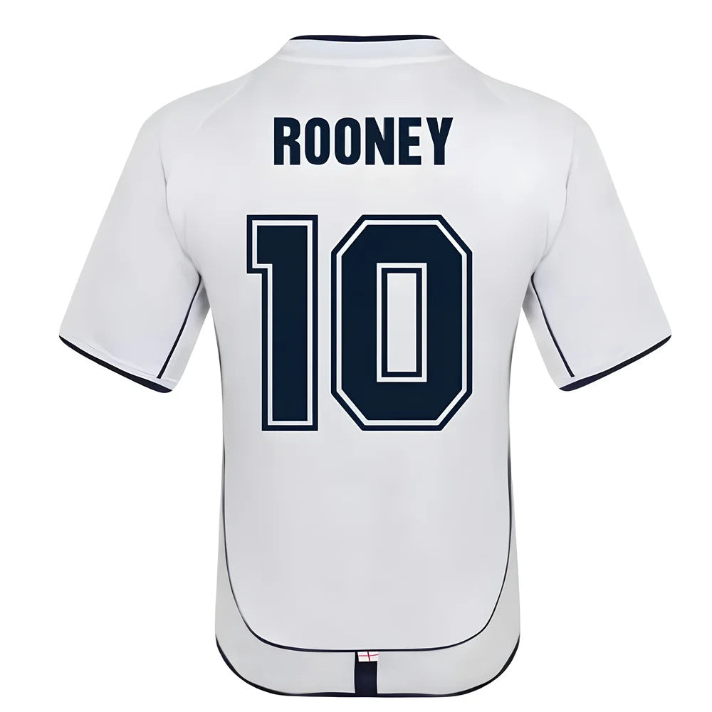 England 2002 Retro Football Shirt (ROONEY 10)_0