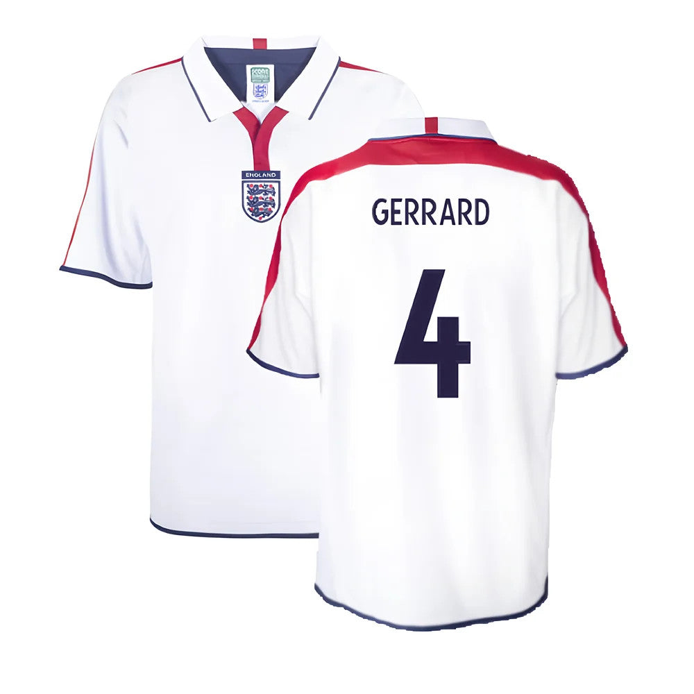 England 2004 Retro Football Shirt (Gerrard 4)_0