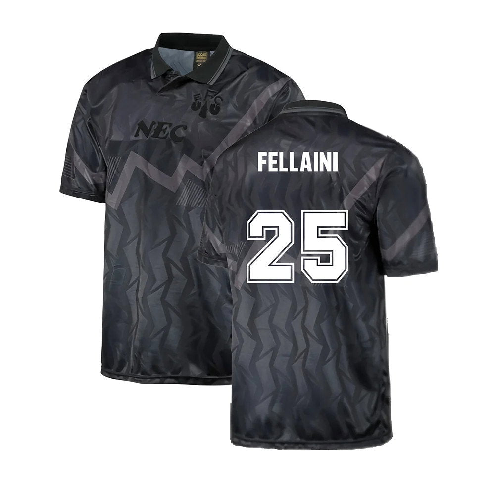 Everton 1990 Black Out Retro Football Shirt (FELLAINI 25)_0