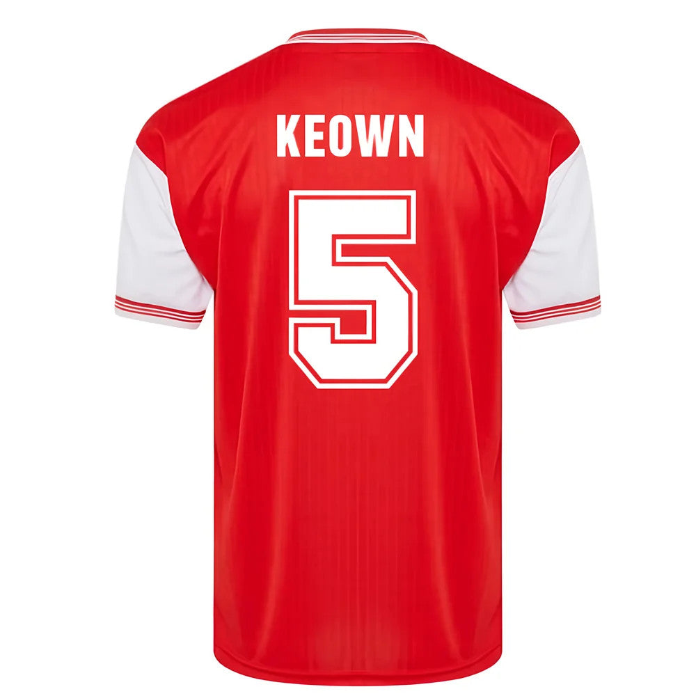 Score Draw Arsenal 1985 Centenary Retro Football Shirt (Keown 5)_0