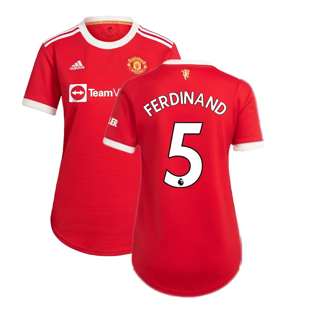 Man Utd 2021-2022 Home Shirt (Ladies) (FERDINAND 5)_0