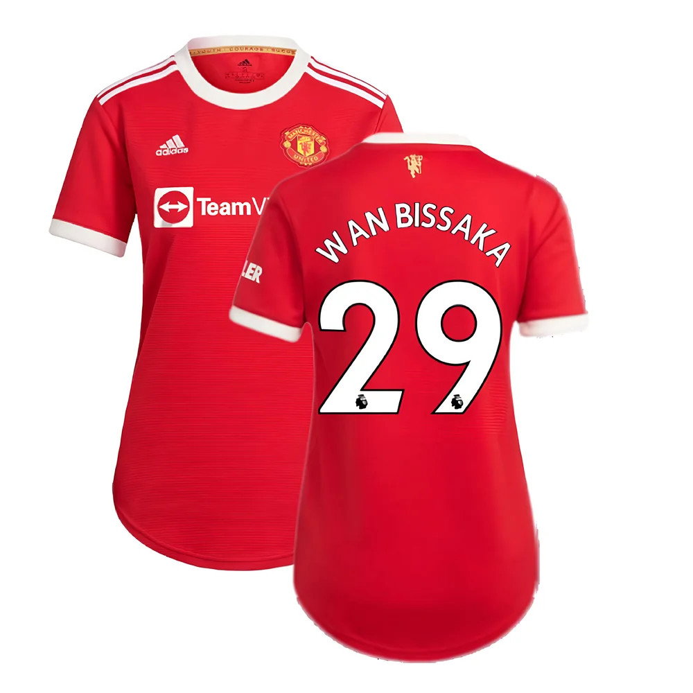 Man Utd 2021-2022 Home Shirt (Ladies) (WAN BISSAKA 29)_0
