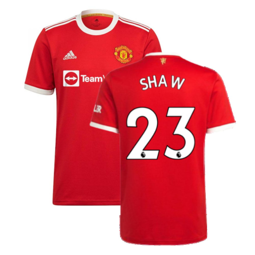 Man Utd 2021-2022 Home Shirt (SHAW 23)_0