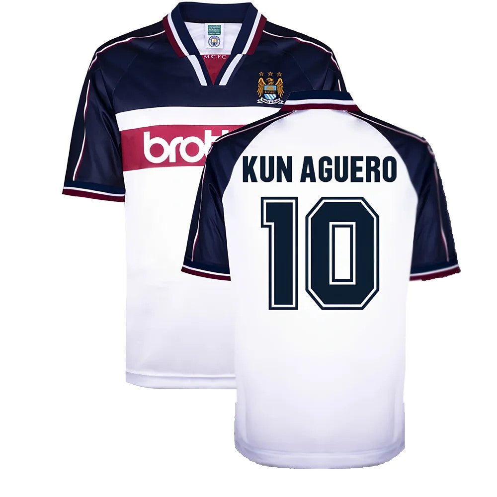 Manchester City 1998 Away Shirt (KUN AGUERO 10)_0