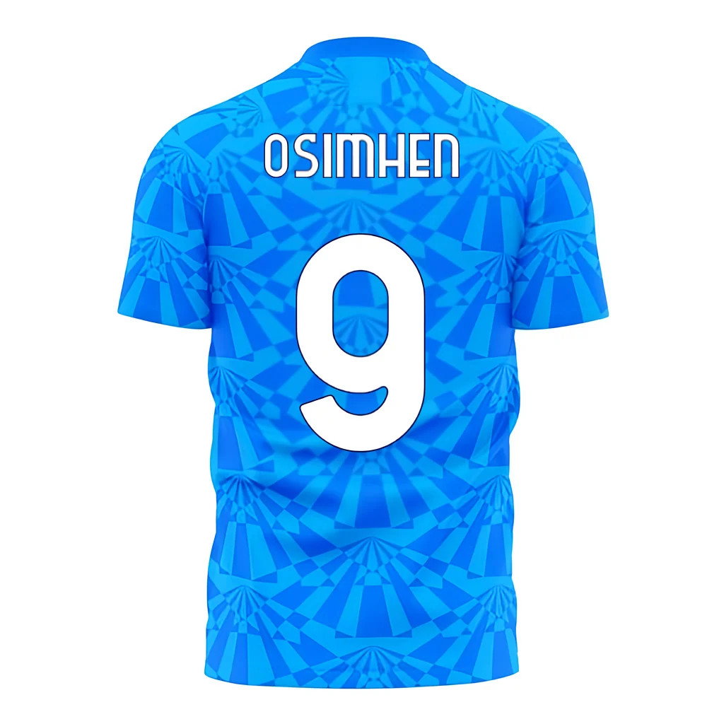 Napoli 1990s Home Concept Football Kit (Libero) (OSIMHEN 9) - Kids_0