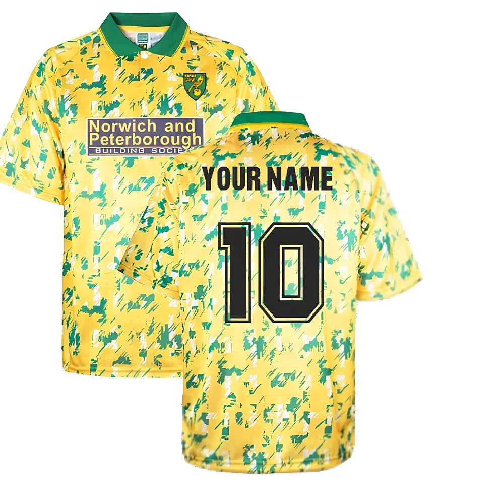 Norwich City 1993 Home Retro Shirt (Your Name)_0
